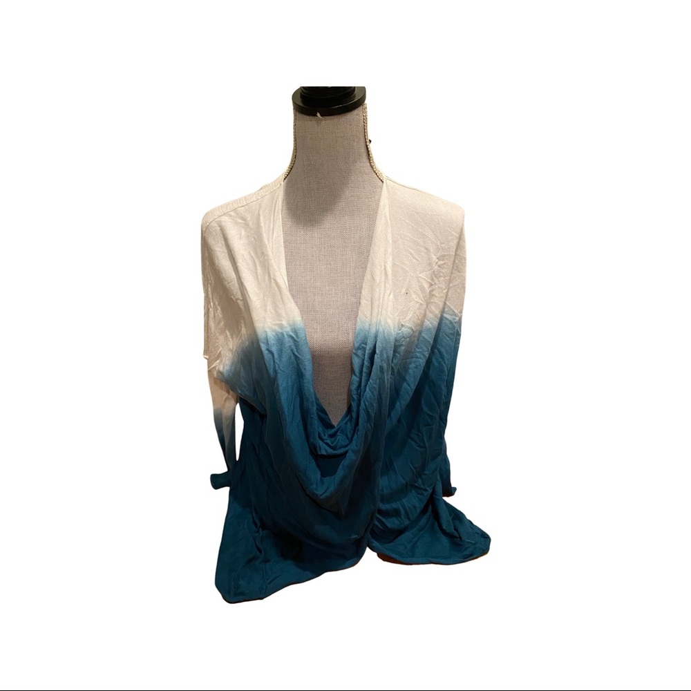 Twist front, cowl neck knit top